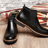 High-Top Round Head Casual Boots